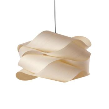 LZF Link lógó lámpa, elefántcsont/nikkel színű Ø 46 cm fa kép