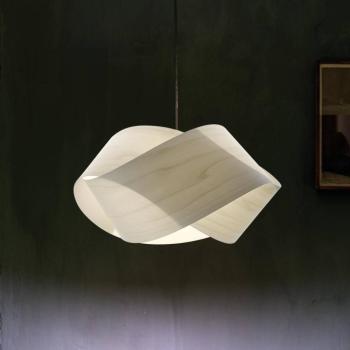 LZF Nut függő lámpa, elefántcsont/nikkel színű, hossza 42 cm kép