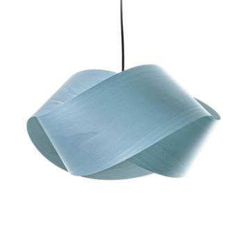 LZF Nut függő lámpa, világoskék/nikkel színű, hossza 42 cm, fa kép