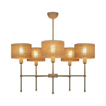 MADELA rudas csillár 5xE14/40W/230V juta/bézs 0247 kép