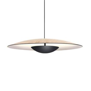 MARSET Ginger LED lógó világítás Triac, Ø32 cm, tölgy/fehér kép