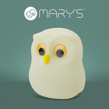 MARY'S LED éjjeli lámpa bagoly kép