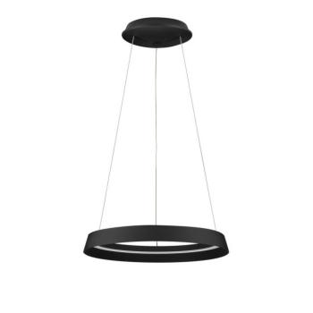 Matt fekete alumínium LED dimmelhető függőlámpa akrilüveg búrával ø 45 cm Ormi – Nova Luce kép