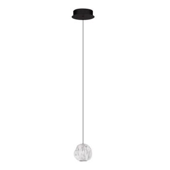 Matt fekete fém LED dimmelhető függőlámpa akrilüveg búrával ø 10 cm Ifos – Nova Luce kép