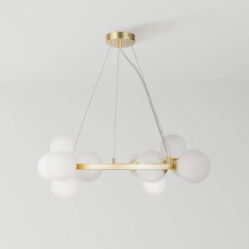 Maytoni függesztéklámpa Dallas, 11-light, arany színű/fehér kép