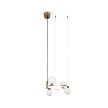 Maytoni MOD013PL-04BS1 - Csillár zsinóron RING 4xG9/25W/230V arany MOD013PL-04BS1 kép