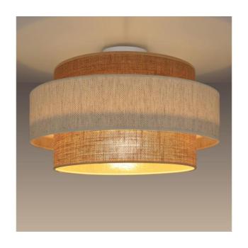Mennyezeti lámpa BOHO 1xE27/60W/230V Ø 40 cm krémszínű/juta H0163 kép