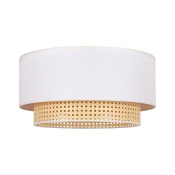 - Mennyezeti lámpa BOHO 3xE27/15W/230V, 60 cm, krém/rattan 89736 kép