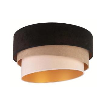 - Mennyezeti lámpa DEVON 1xE27/40W/230V átm. 45 cm fekete/bézs 8017 kép