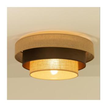 Mennyezeti lámpa WENTA 1xE27/60W/230V átm. 50 cm juta/barna H0788 kép
