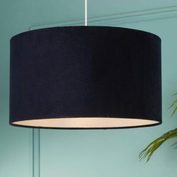 Mersana függő világítás, Ø 50 cm, sötétkék, bársony, E27 kép