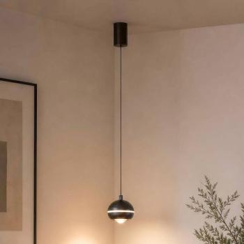 Meteor LED lógó világítás, 1 izzó, fekete nikkel, fém, CCT kép