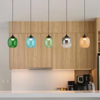 Minara LED lógó világítás, 5 izzós, hossza 102 cm, színes, üveg kép