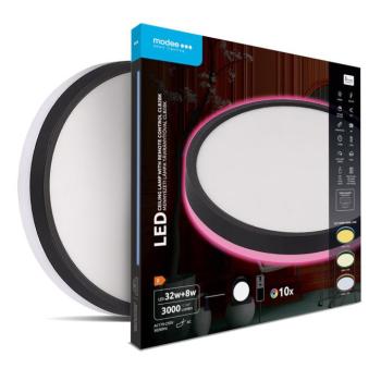 Modee Mennyezeti LED Lámpa CLB2BK 32+8W 3CCT+RGB Ø400mm távirányítóval (3000lm), 120°, CRI>80, IP20 kép
