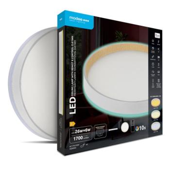 Modee Mennyezeti LED Lámpa CLE1WH 26+6W 3CCT+RGB Ø320mm távirányítóval (1700lm), 120°, CRI>80, IP20 kép