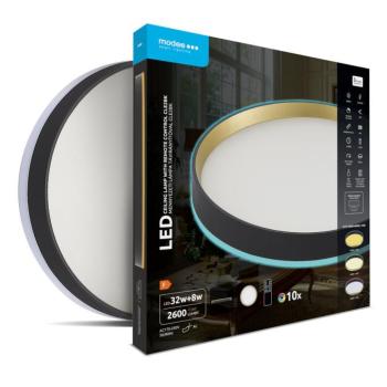 Modee Mennyezeti LED Lámpa CLEBK 32+8W 3CCT+RGB Ø400mm távirányítóval (2600lm), 120°, CRI>80, IP20 kép