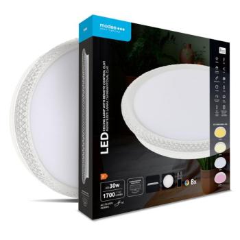 Modee Mennyezeti LED Lámpa CLH1 30W 3CCT+RGB Ø395mm távirányítóval (1700lm), 120°, CRI>80, IP20 kép