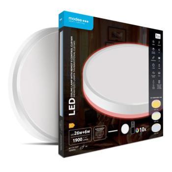 Modee Mennyezeti LED Lámpa CLWH 26+6W 3CCT+RGB Ø320mm távirányítóval (1900lm), 120°, CRI>80, IP20 kép