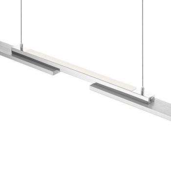 More LED lógó lámpa, nikkel/króm, hossza 120 cm, fém kép