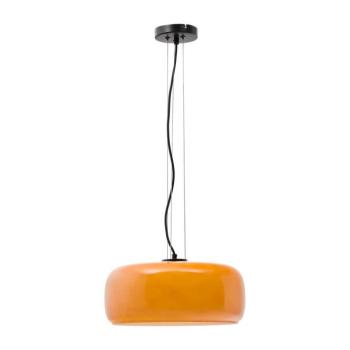 Narancssárga LED függőlámpa üveg búrával ø 38 cm Reig – Kave Home kép
