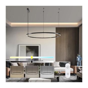 NEO 07329L - LED dimmelhető, kábelre függeszthető csillár FINO 72W/230V 120 cm fekete Tuya+ távirányító 07329L kép