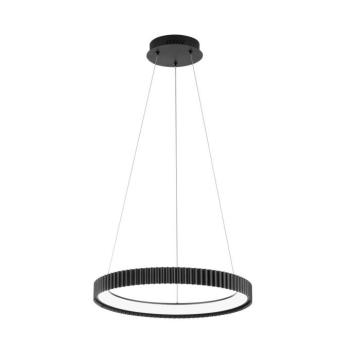 Niike LED függő lámpa, fekete, Ø 50 cm, fém, CCT kép