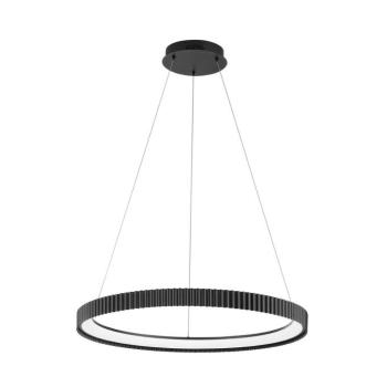 Niike LED függő lámpa, fekete, Ø 70 cm, fém, CCT kép