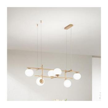 Ondaluce - JEWEL csillár kábelen 6xE14/10W/230V arany/fehér SO.JEWEL/6-ORO kép