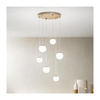 Ondaluce - LED csillár kábelen SANTOS LED/48W/230V átm. 45 cm arany/fehér SO.SANTOS/6-ORO kép