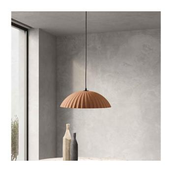 Ondaluce - RUSTIC zsinóros csillár 1xE27/15W/230V átm. 50 cm beton/barna SO.RUSTIC/RUGGINE kép