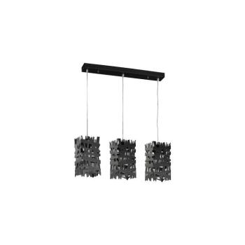 ONLI - Csillár zsinóron FORESTA 3xE27/15W/230V fekete 4919/S3N kép