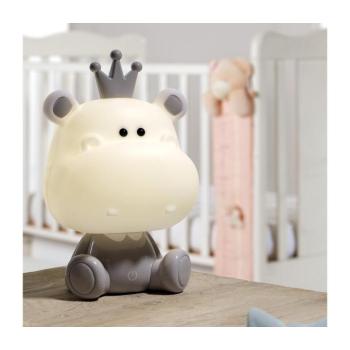 ONLI - LED dimmelhető gyermek éjjeli lámpa PUPPIES LED/3W/230V 25 cm víziló/szürke 073/LG kép
