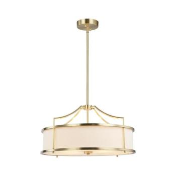 Open Design OR80896 - Rúdon szerelt csillár STANZA 4xE27/15W/230V átm. 55 cm sárgaréz/fehér OR80896 kép