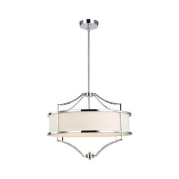 Open Design OR80919- STESSO rúdon függesztett csillár 4xE27/15W/230V Ø 55 cm l. króm/fehér OR80919 kép