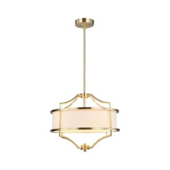 Open Design OR80926 - STESSO rúdon függő csillár 4xE27/15W/230V Ø 42 cm sárgaréz/fehér OR80926 kép