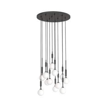 Open Design OR85402 - ERO kábeles csillár 12xG9/8W/230V fekete OR85402 kép