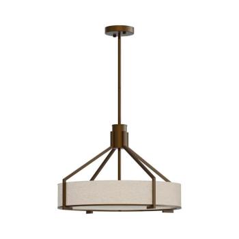 Open Design OR85648- Rúdon függő csillár DORETTO 4xE27/15W/230V átmérő 50 cm barna/bézs OR85648 kép