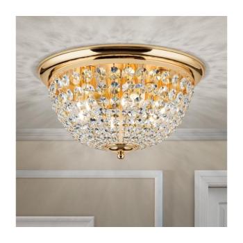 Orion DLU 1840/47-Kristály mennyezeti lámpa PLAFOND 6xE27/40W/230V átm. 47 cm arany DLU 1840/47 gold kép