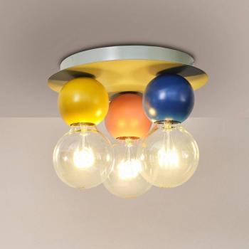 OSRAM Decor Bubble mennyezeti lámpa, 3 izzós, acél, színes, E27 kép