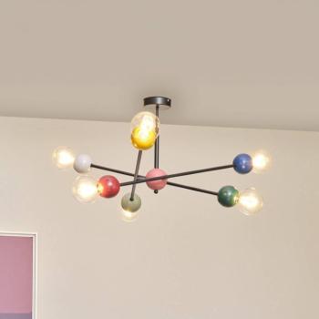 OSRAM Decor Bubble mennyezeti lámpa, 6 izzós, acél, színes, E27 kép