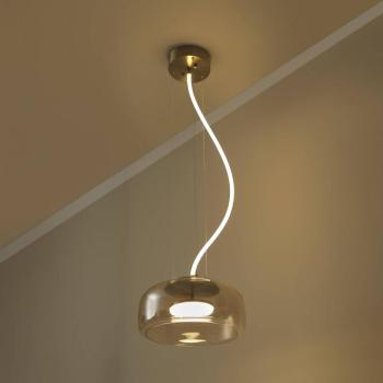 OSRAM DECOR GLOW LED lógó lámpa, borostyánsárga/arany, Ø 38 cm, felfelé/lefelé kép
