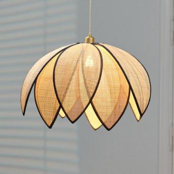 OSRAM Decor Rattan Lotus lógó lámpa, Ø 67 cm, bézs, E27 kép