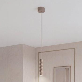 OSRAM Decor Twirl lógó lámpa, bézs, Ø 12 cm, 1 izzó, fém kép