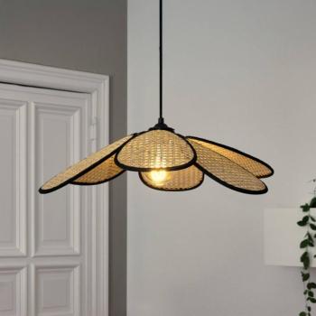 OSRAM lógó világítás Decor Rattan Daisy, Ø 58 cm, bézs, E27 kép