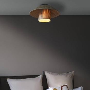 OSRAM mennyezeti lámpa Decor Bamboo Paper Hut Ø 40 cm, bambusz E27 kép