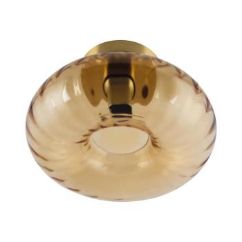 Osram - Mennyezeti lámpatest GOLD GLASS 1xE27/12W/230V átm. 28 cm arany/füstszínű 4058075850668 kép