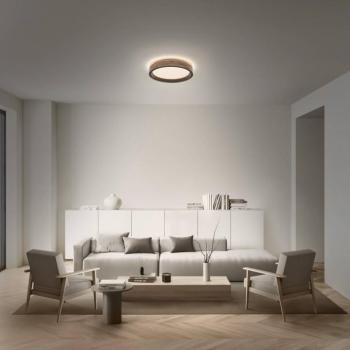OSRAM ORBIS MARIANO LED mennyezeti lámpa, fa/fekete, Ø 41 cm, dimmelhető fényerő kép