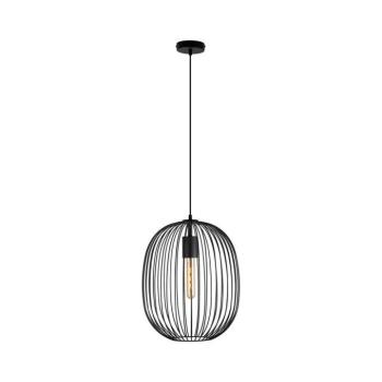 OVELLA kábellel függesztett csillár 1xE27/15W/230V, Ø 34 cm, fekete W-KM 1368/1 BK-B kép