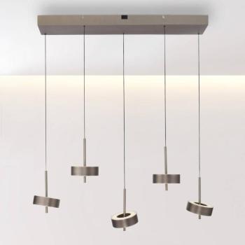 Paul Neuhaus Smart LED függőlámpa Q-Rotate sötétbarna 5 lámpás sötétbarna kép