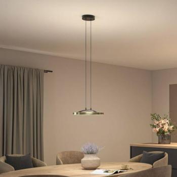 Paulmann Melira LED lógó lámpa, fekete/arany, Ø 38 cm, fém kép